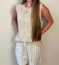 Staccato - Alina Crochet Sleeveless Top