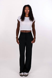 Signature8 - Hi-waist Trouser Pants