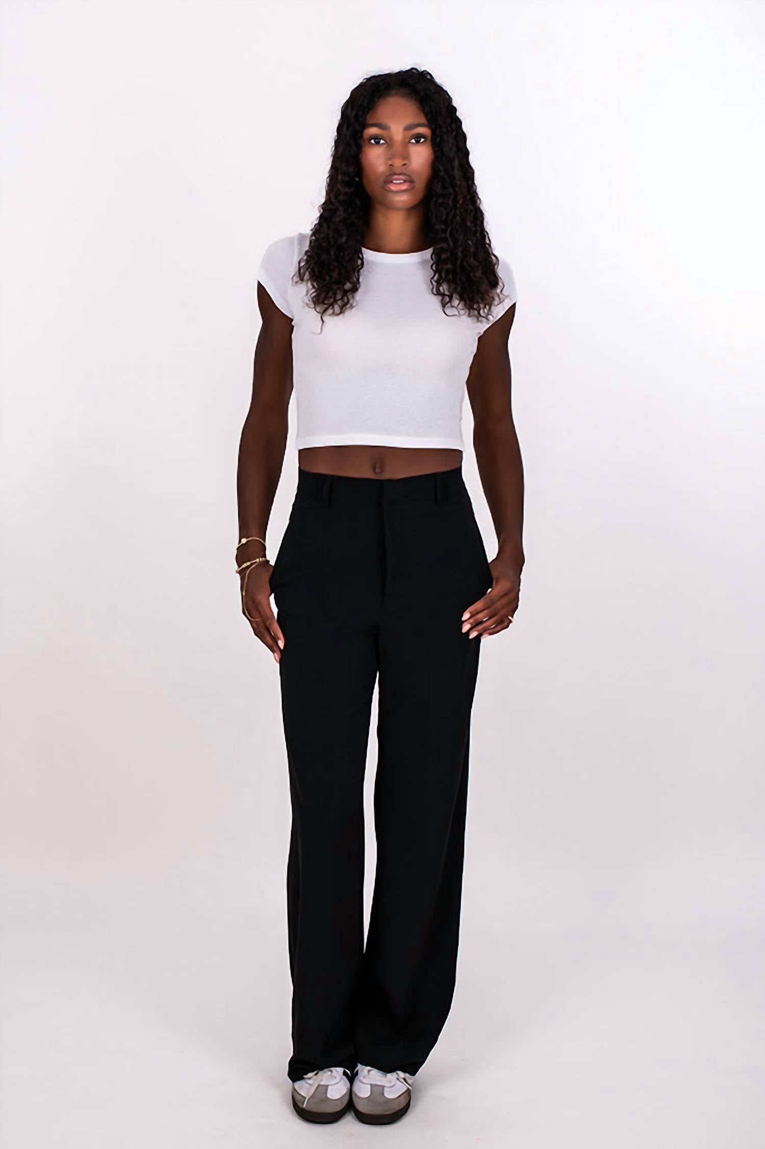 Signature8 - Hi-waist Trouser Pants