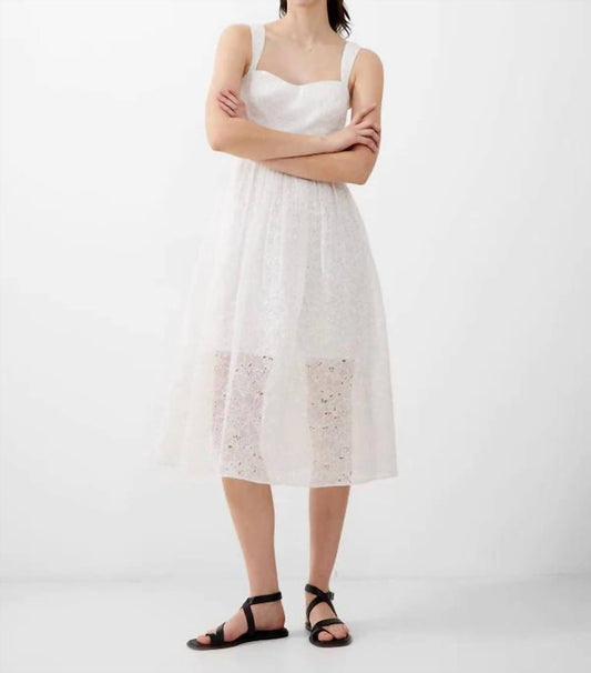 French Connection - Evelyn Embroidered Lace Strappy Dress
