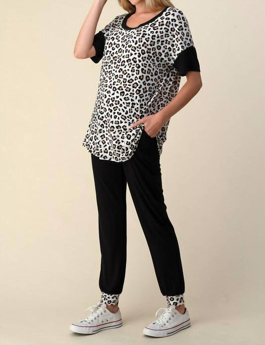 Blumin - Leopard Loungewear Set - PLUS