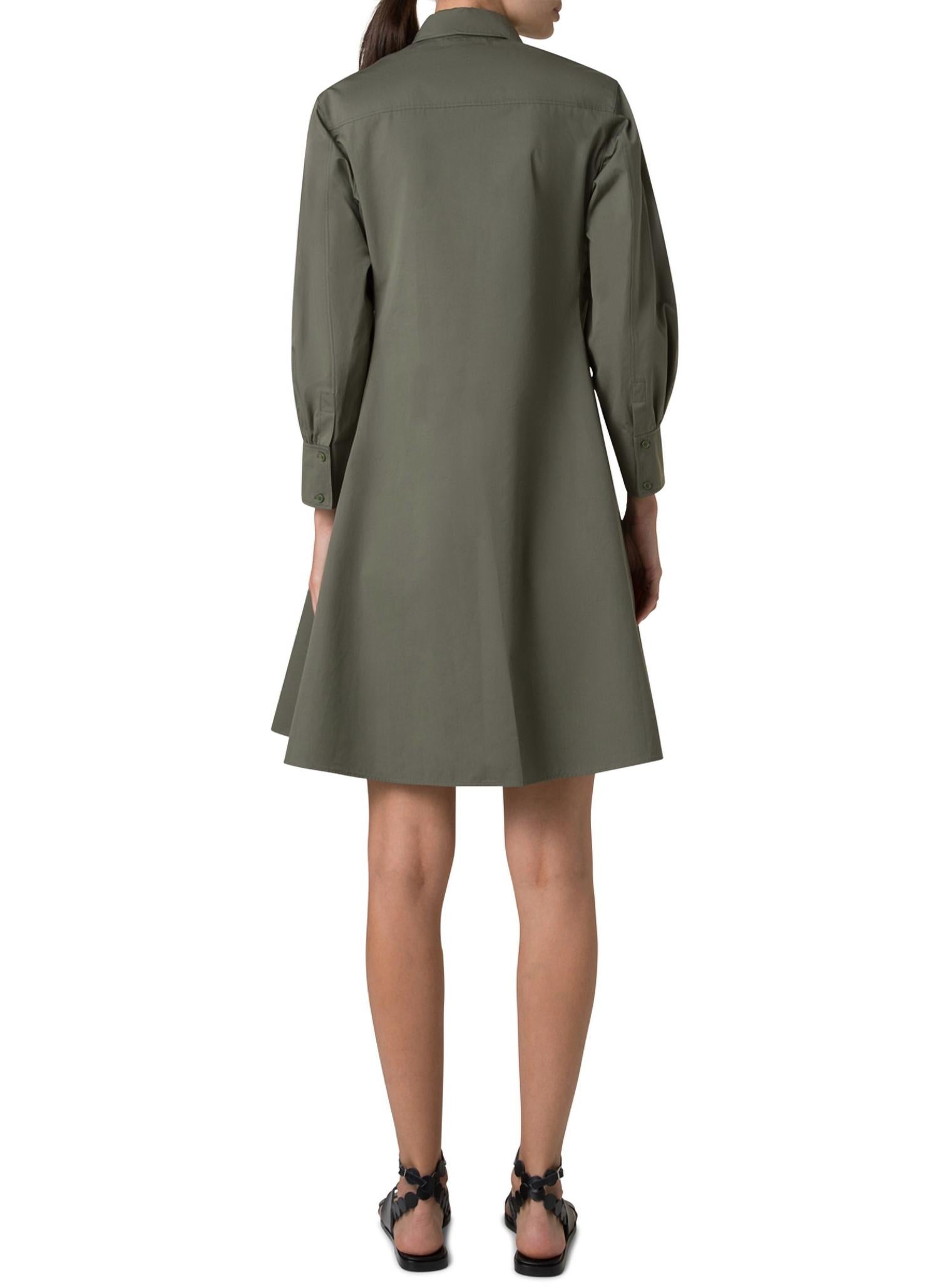 Akris Punto - Flared Skirt Poplin Dress