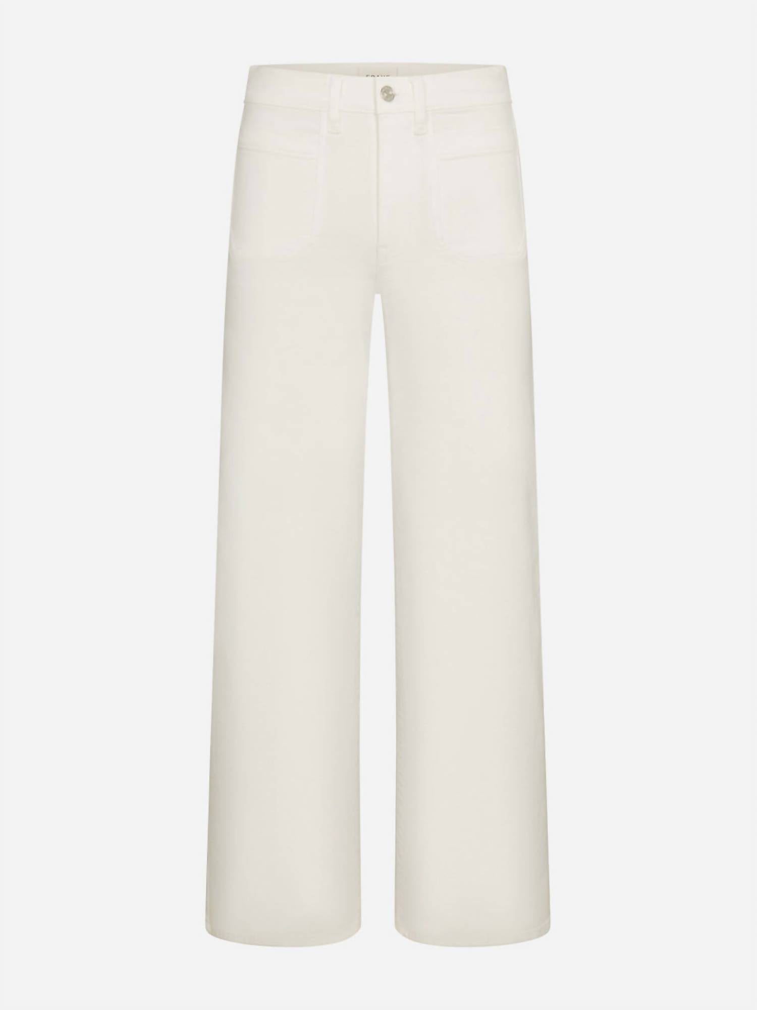 FRAME Le Slim Palazzo Jean in au natural clean - women's jeans - alternate view