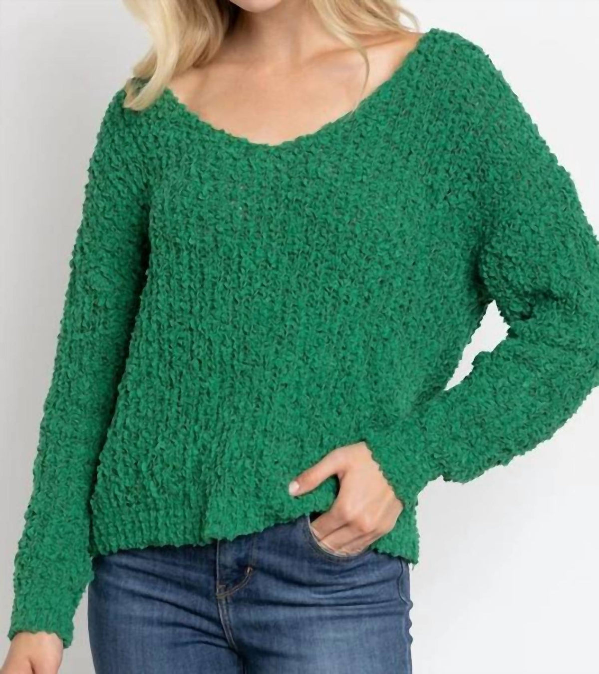 Sweet Generis - Loose Popcorn Knit Pullover
