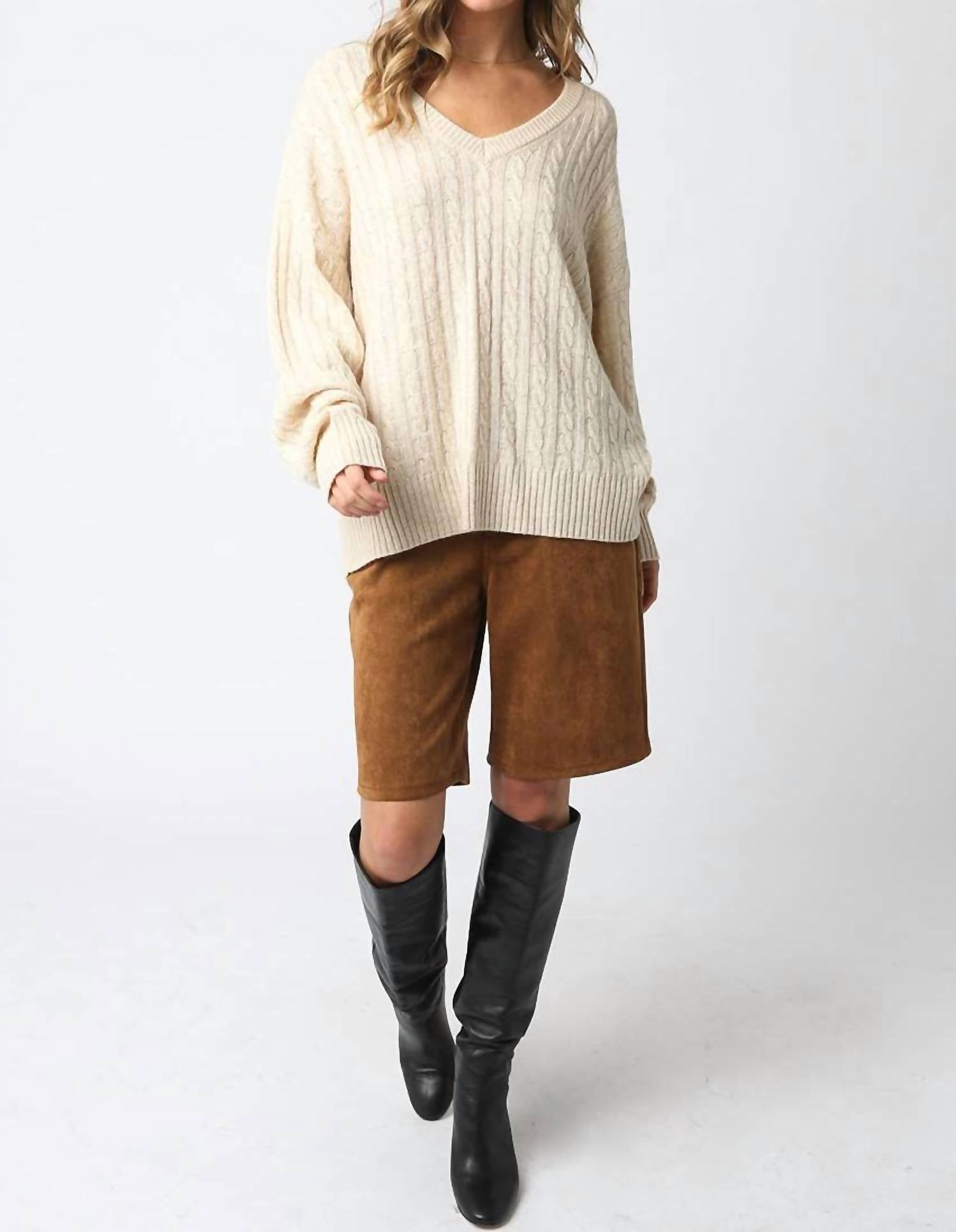 Olivaceous - Dulce Knit Top
