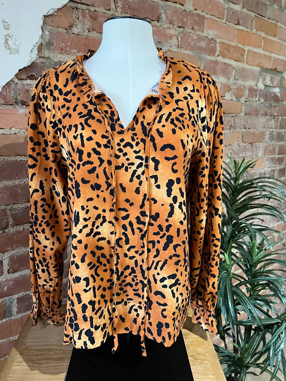 Emily Wonder - Leopard Long Sleeve Top