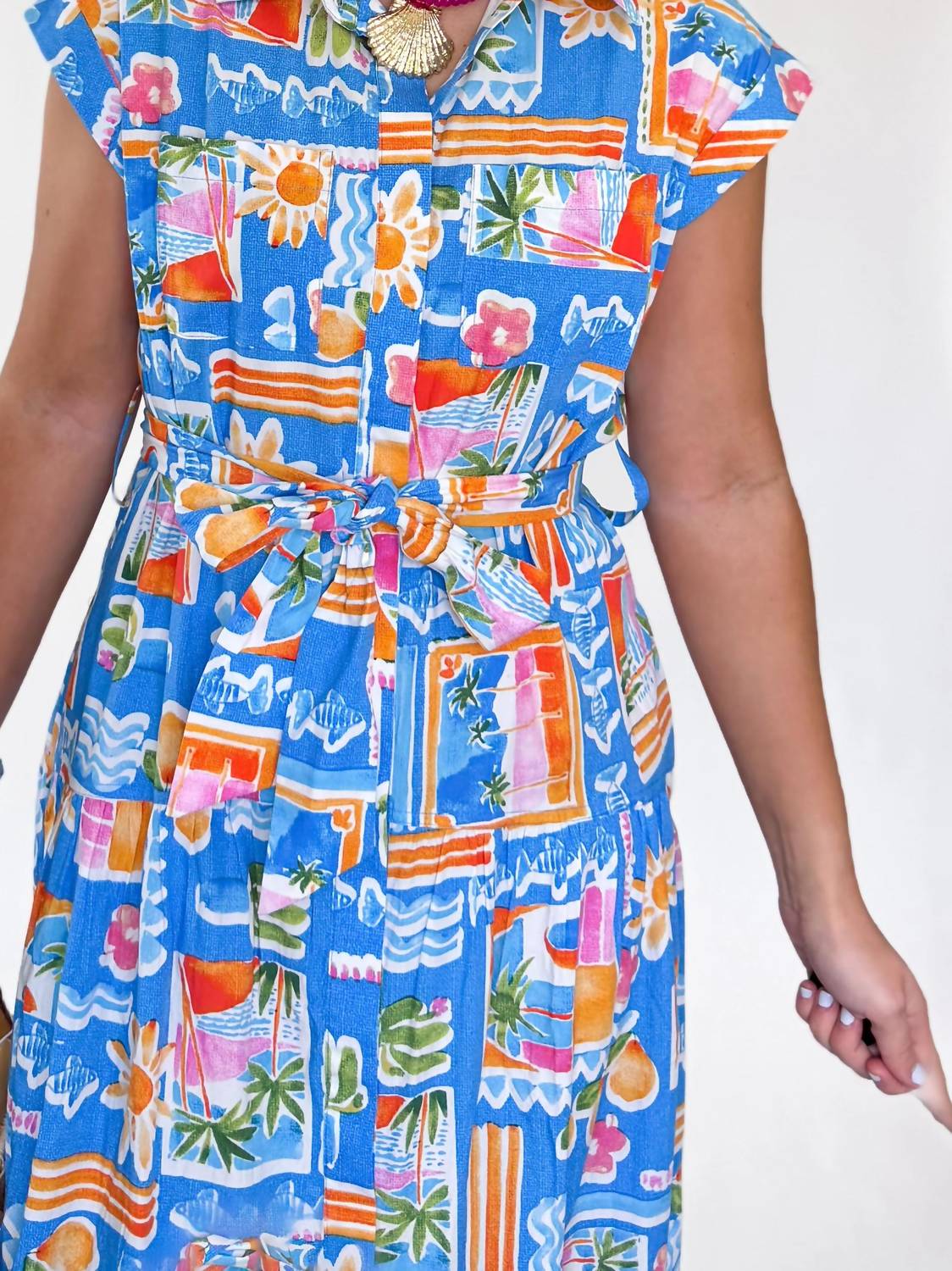 Karlie - Midi Shirt Dress
