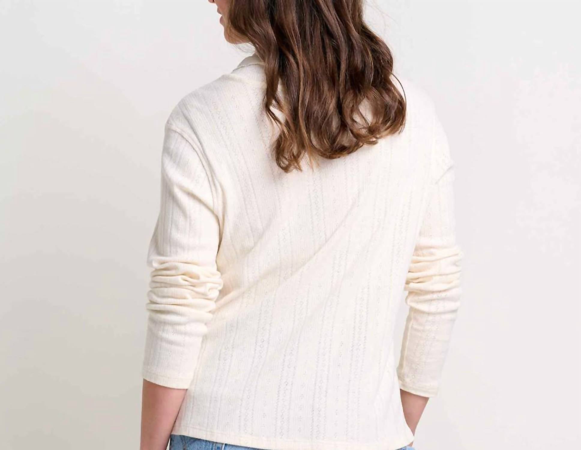 Toad&Co - Foothill Pointelle Turtle Neck Sweater