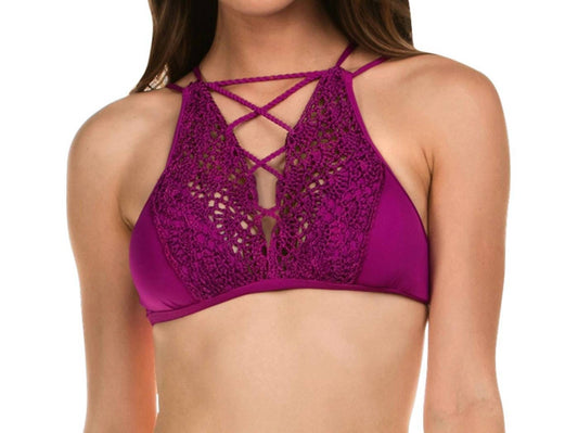 Isabella Rose - Lolita High Neck Crochet Bikini Top