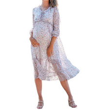 Liv Maternity - Floral Chiffon Dress