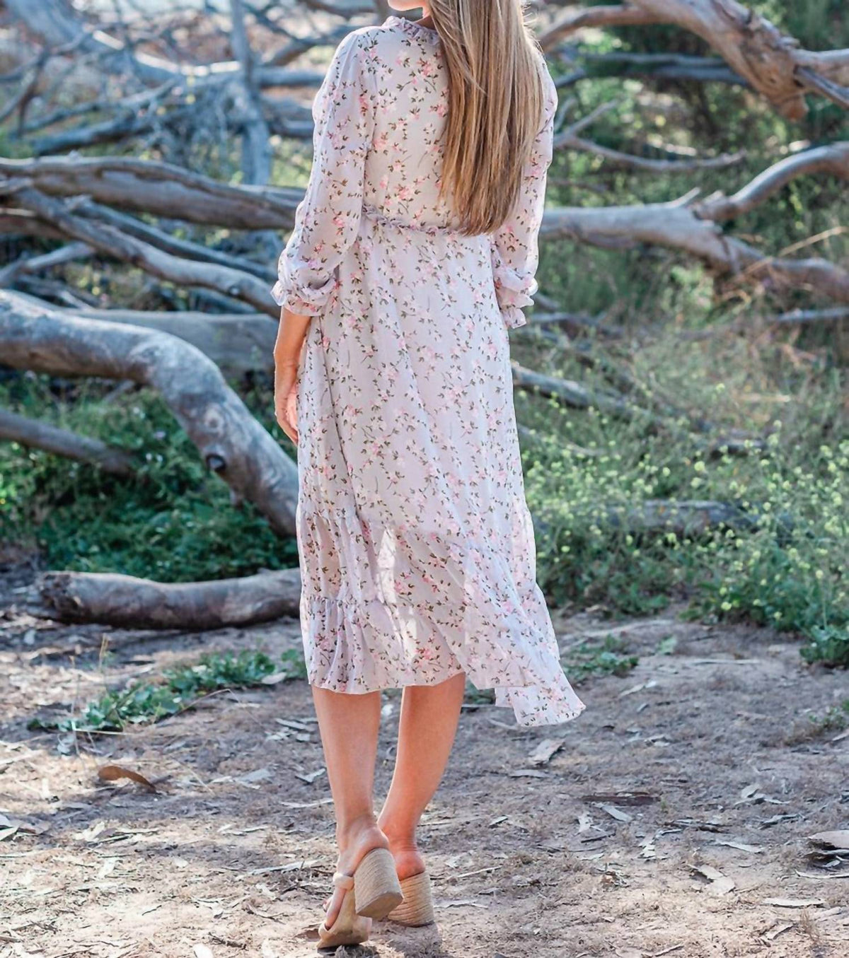 Liv Maternity - Floral Chiffon Dress