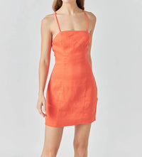 Endless Rose - Courtney Cross Back Strappy Mini Dress
