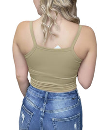 Phierce Fashions - Basic Padded Cropped Tank Top
