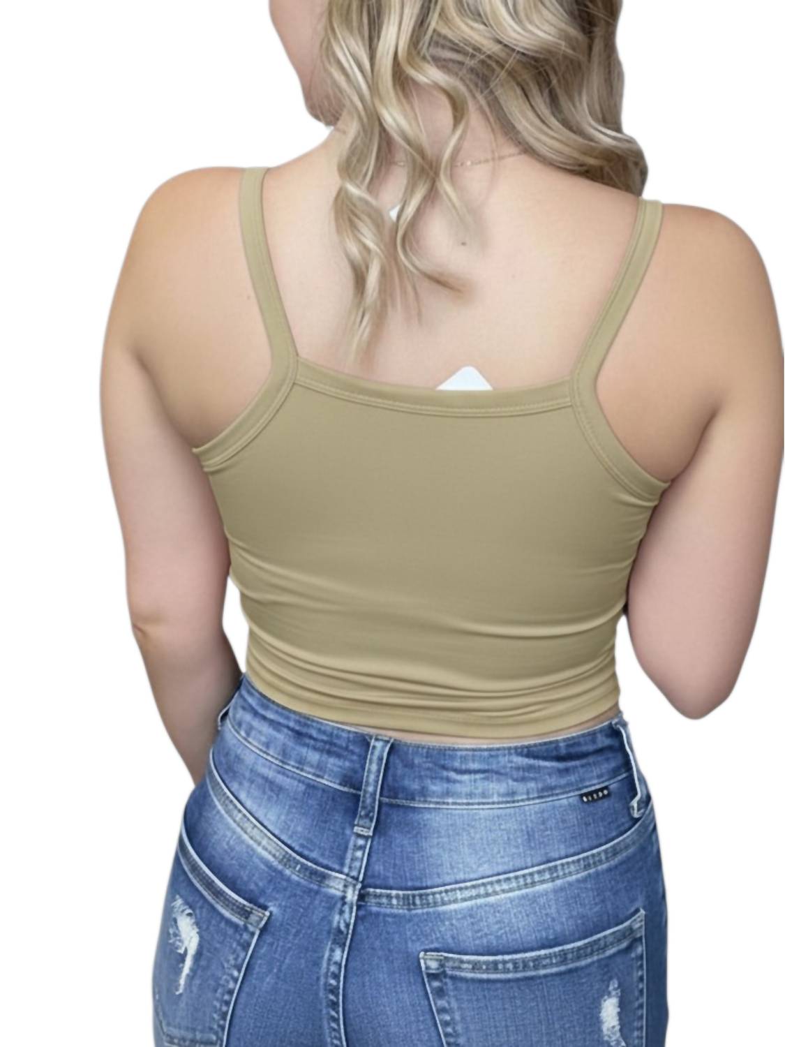 Phierce Fashions - Basic Padded Cropped Tank Top