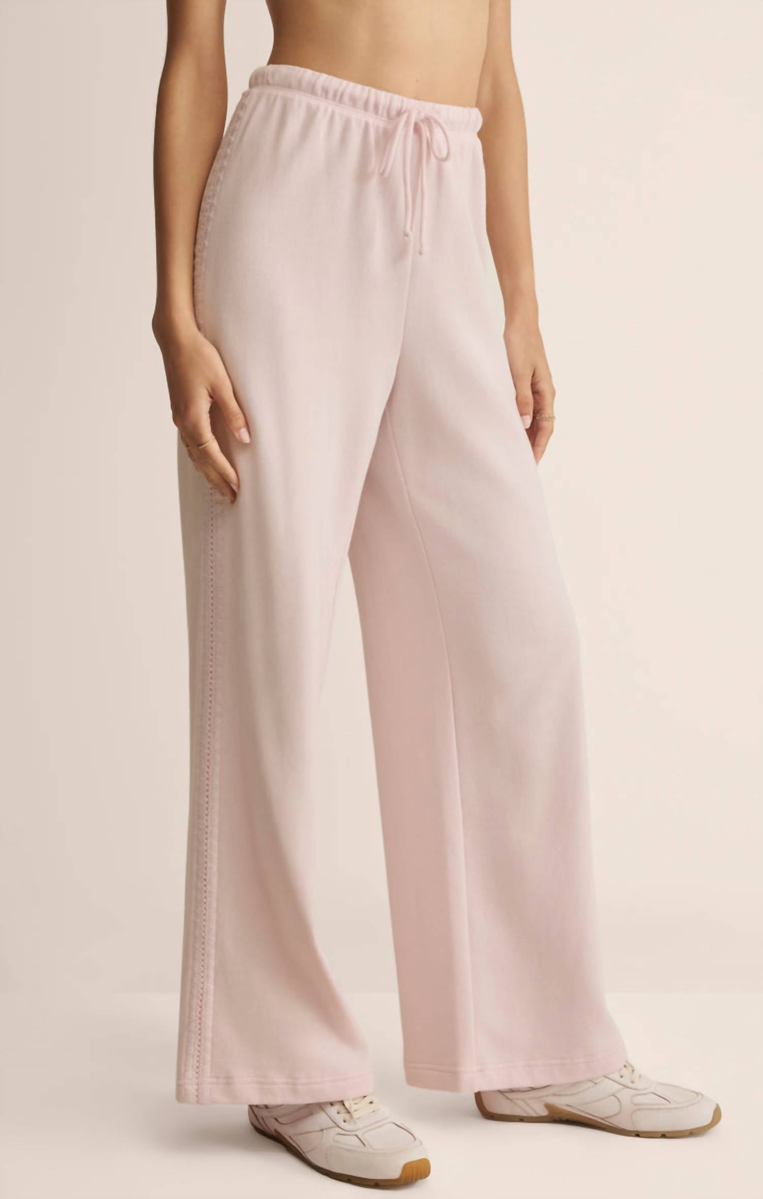 Z Supply Take All Sweatpants in washed pink - women's pants - alternate view