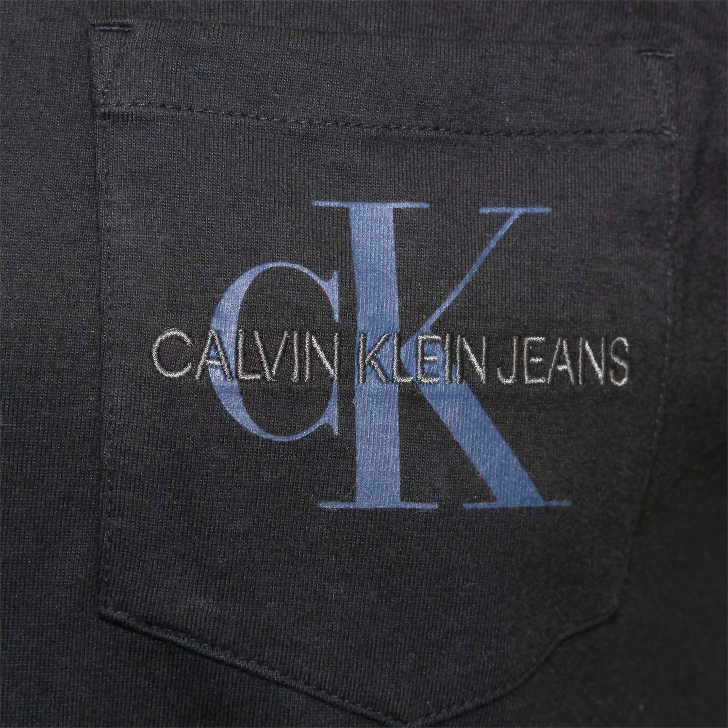 Calvin Klein - Men's Garment Dyed Monogram Pocket Tee