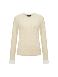 Sanctuary One In A Million Crew Sweater in a million crew sweater in vanilla - women's sweater - view 6