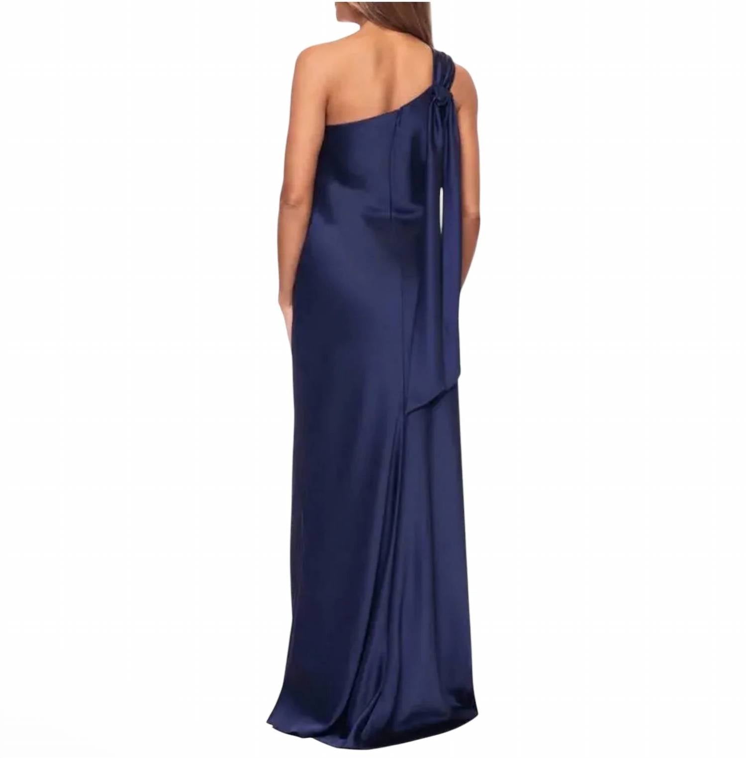 Xscape - Evenings One-shoulder Satin Gown