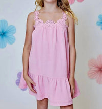 Design History - Crochet-trim Swing Dress