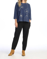 Jess & Jane - Sketch Mineral Washed French Terry Top
