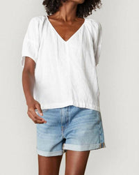Velvet By Graham & Spencer - Mai Corduroy Puff Top