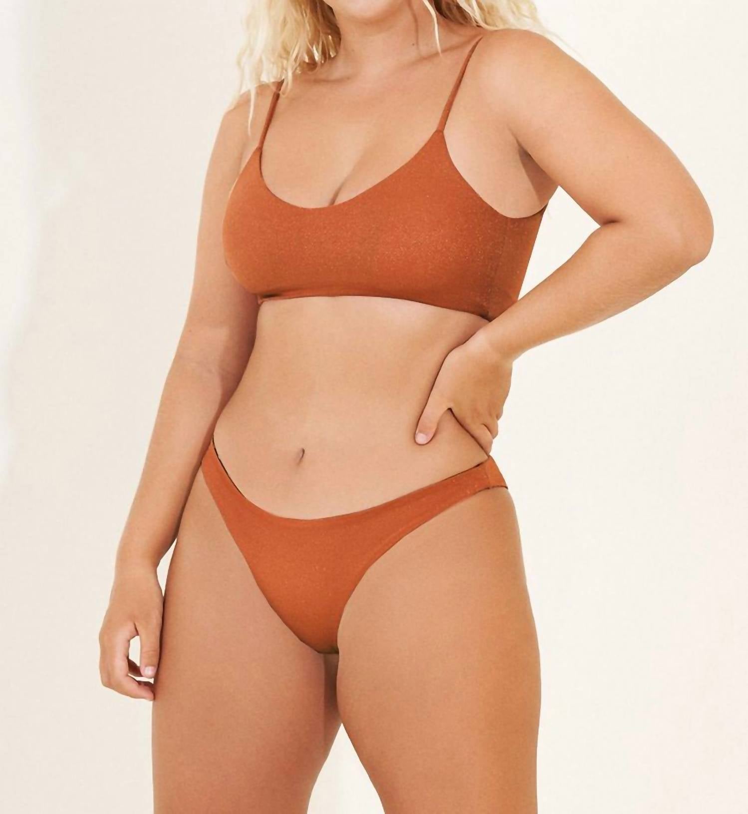 MAAJI Reversible Flirt Thin Side Bottoms in sunset orange - women's swimwear - view 5