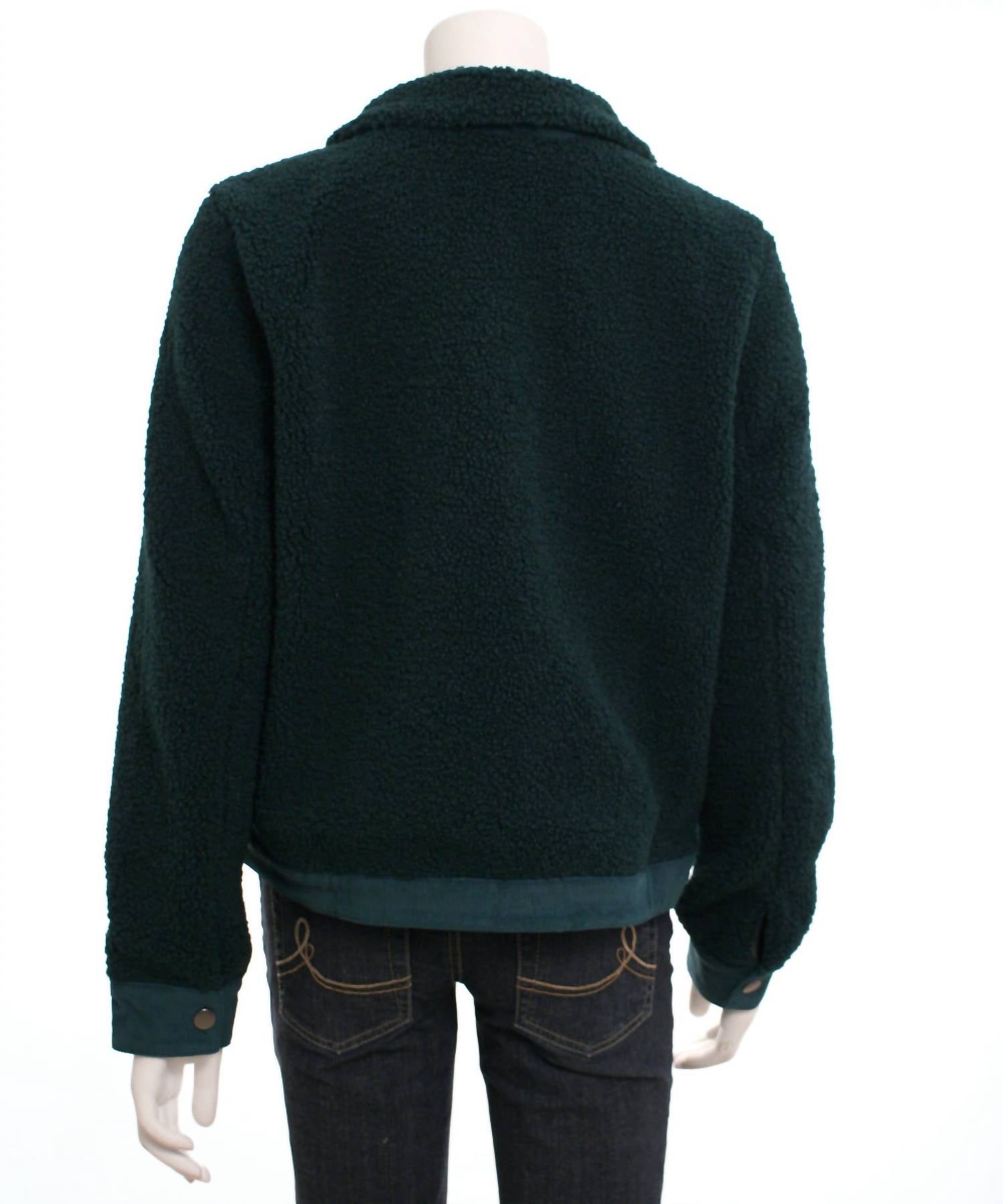 Skies Are Blue - Women's Faux Shearling Jacket