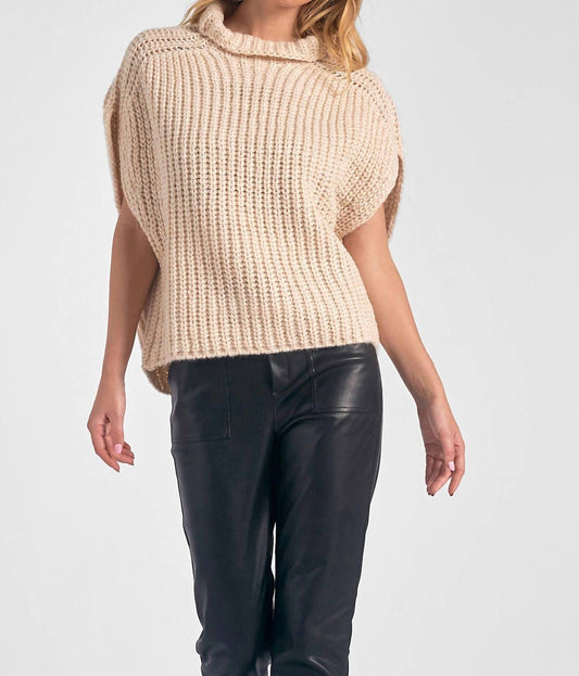 Elan - TURTLENECK SHORT SLEEVE SWEATER