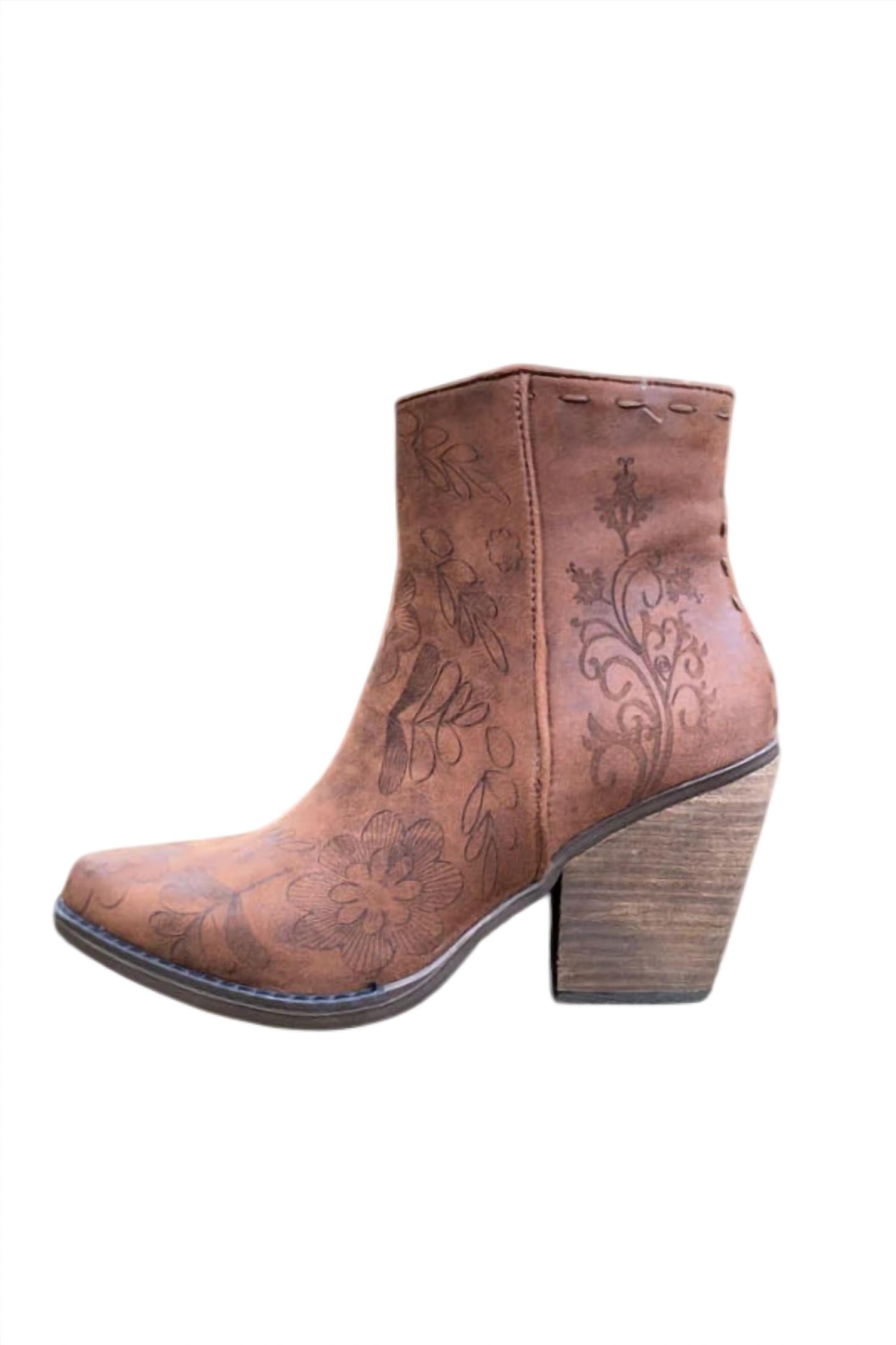 Very G - Women's Sophia Western Ankle Boot