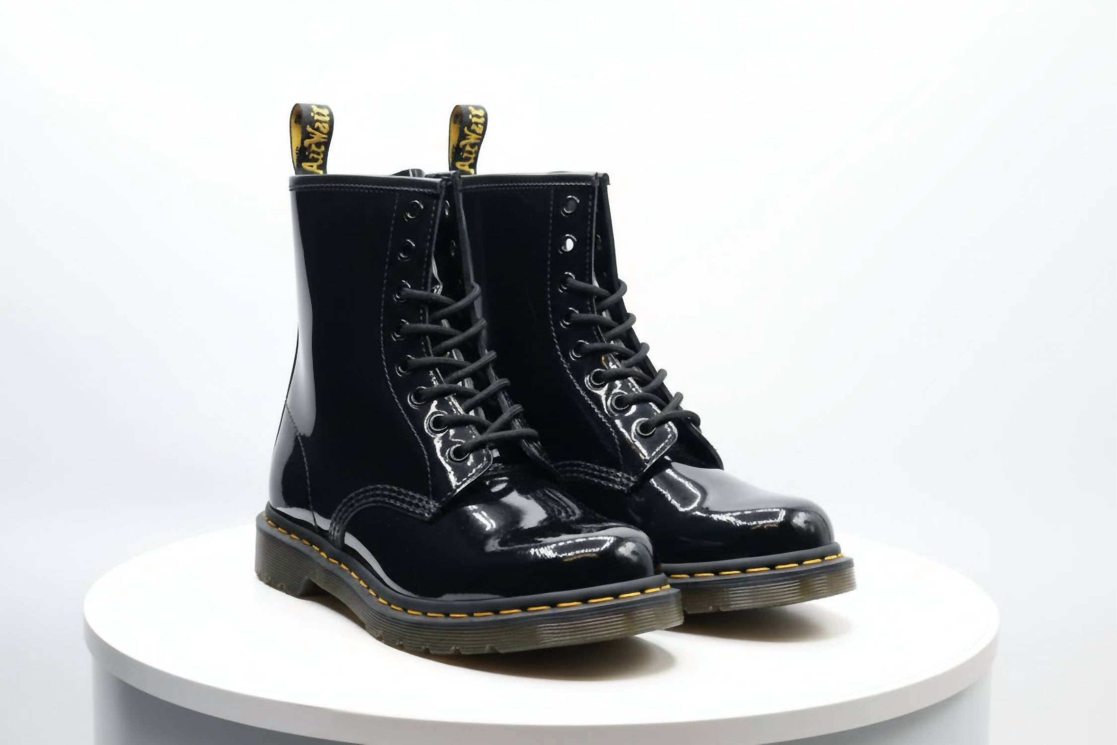 Dr. Martens Women's 1460 W Patent Leather Boots in black - women's shoe - view 5