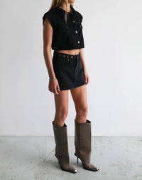 Abrand Jeans - 95 Mid-rise A-line Skirt