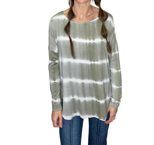 Tie Dye Long Sleeve Tunic Top