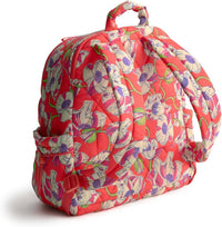 Vera Bradley Women's Large Bancroft Backpack in swirling poppies - women's bag - detail view