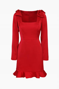Adelyn Rae - Ashley Satin Bow Dress