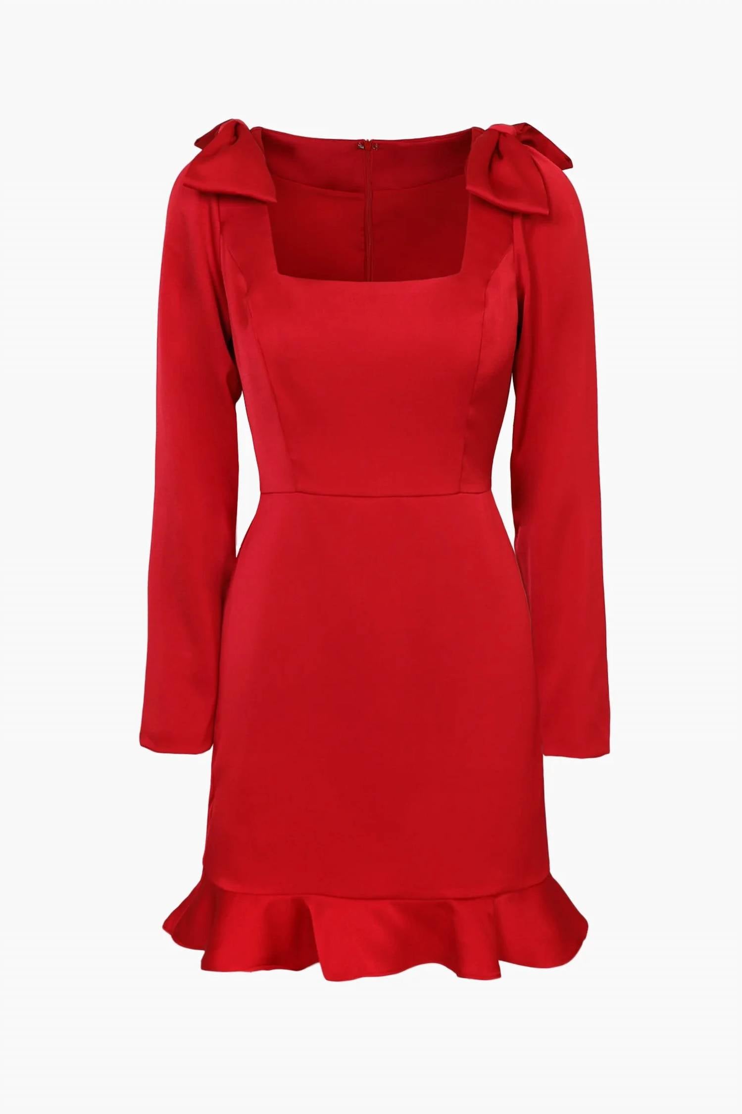 Adelyn Rae - Ashley Satin Bow Dress