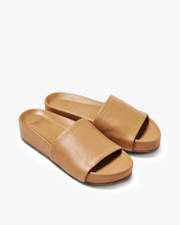Beek - Women's Pelican Leather Platform Sandal