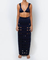 Mar De Lua - Filipa Laser Cut Skirt