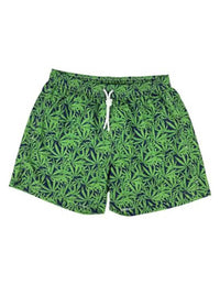 Calabrese 1924 - Leaf Print Swim Trunks