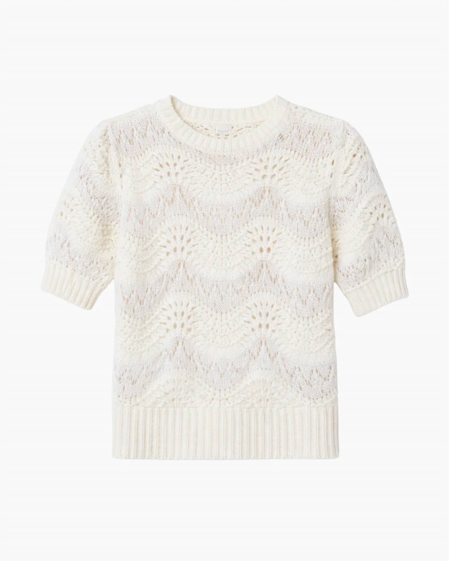 Mother - Powder Puff Short Sleeve Sweater