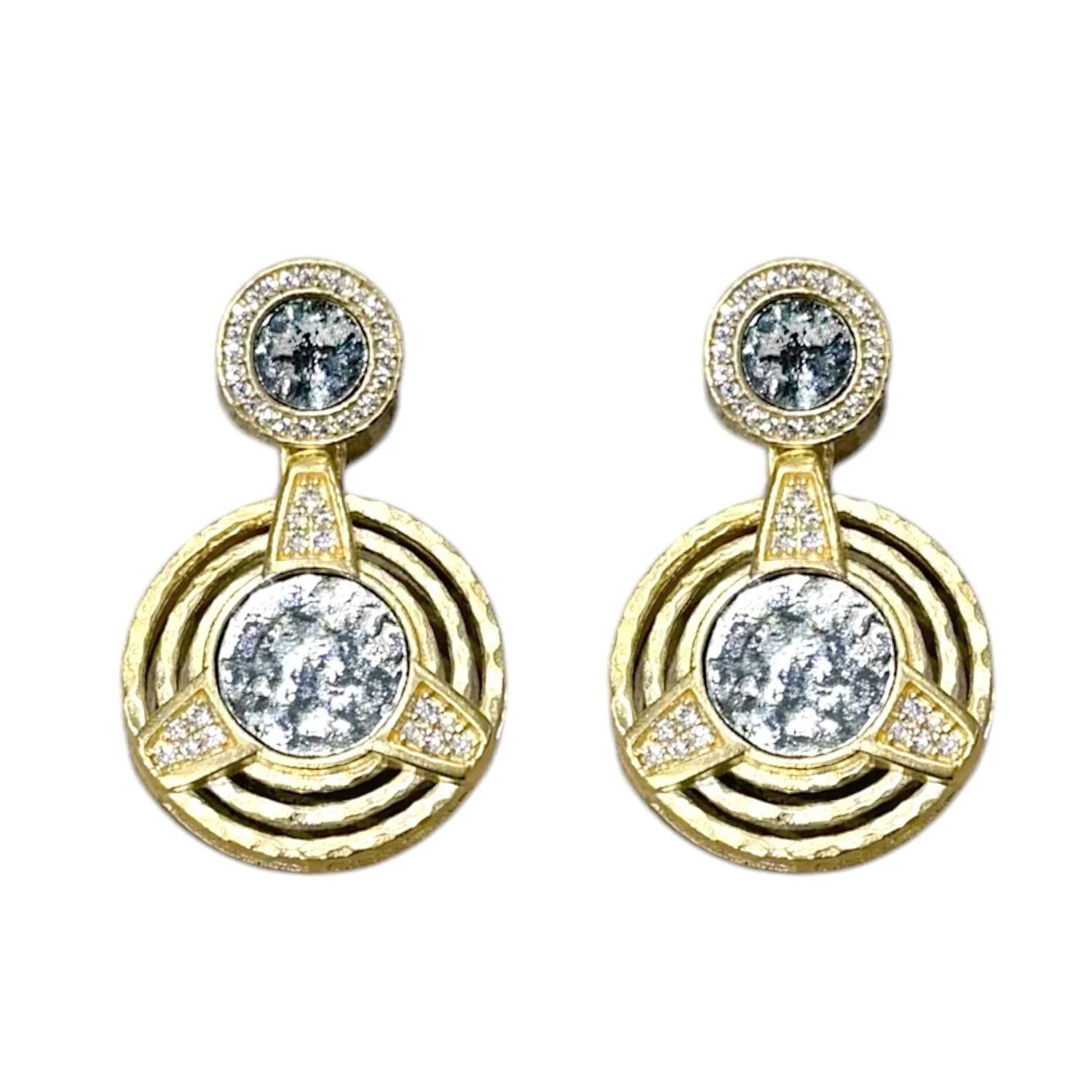 Tat2 Designs - Women's Morro Double Coin Earrings