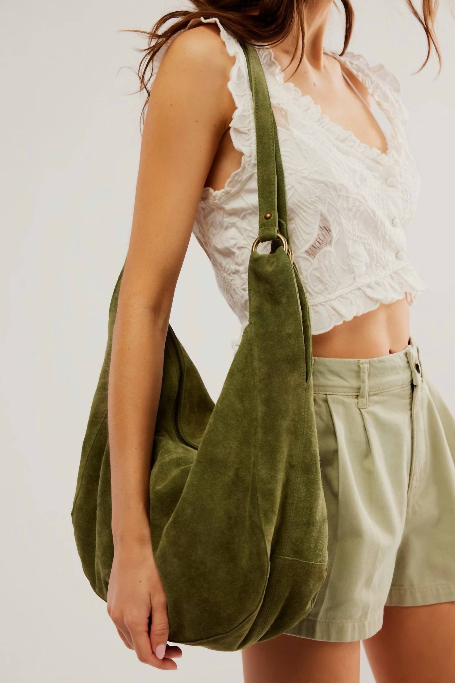 Free People - Women's Roma Suede Tote