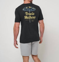 TravisMathew Vacation Home Short Sleeve Tee in black - men's t-shirt - view 4