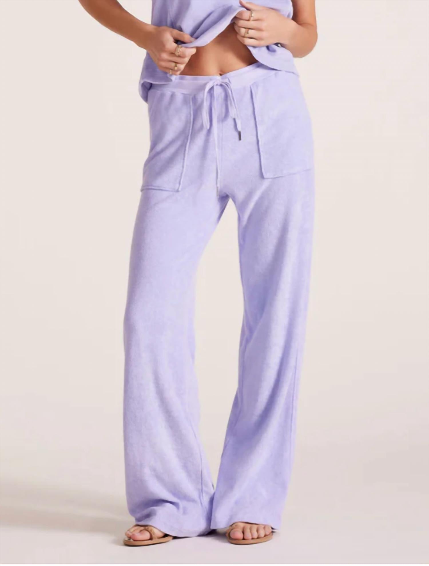 Bobi - Wide Leg Drawcord Pant