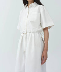Jonathan Simkhai - Ryett Short Sleeve Cropped Shirt