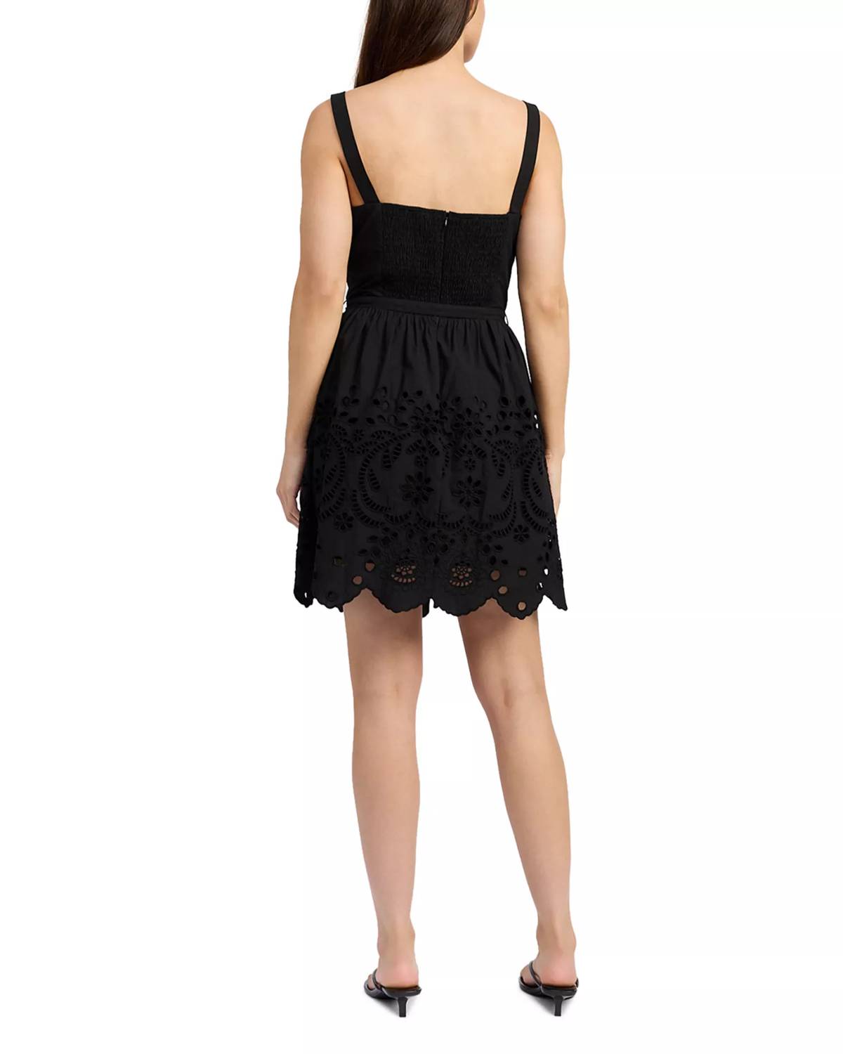 En Saison Delilah Mini Dress in black - women's dress - detail view