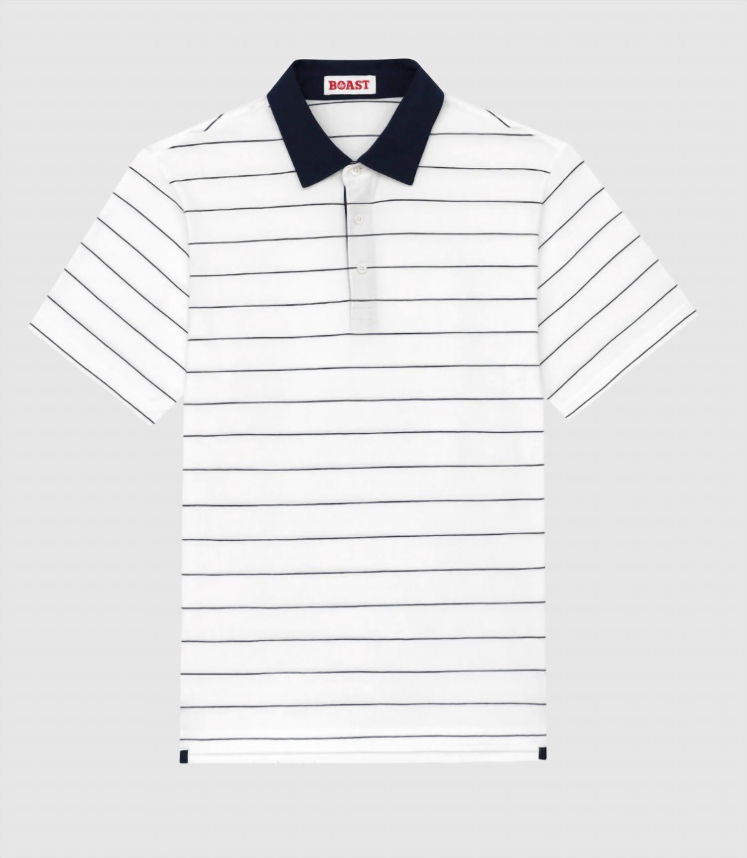 Boast - Men's Heritage Stripe Polo Shirt