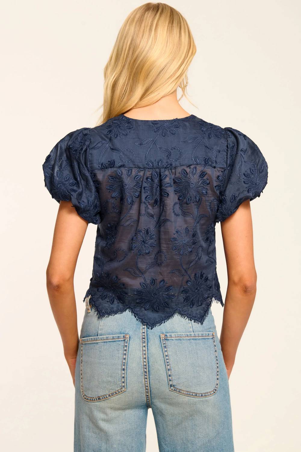 Ramy Brook - Chrissie Embroidered Floral Organza Blouse