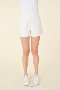 Dolce Cabo - High Waist Vegan Leather Shorts