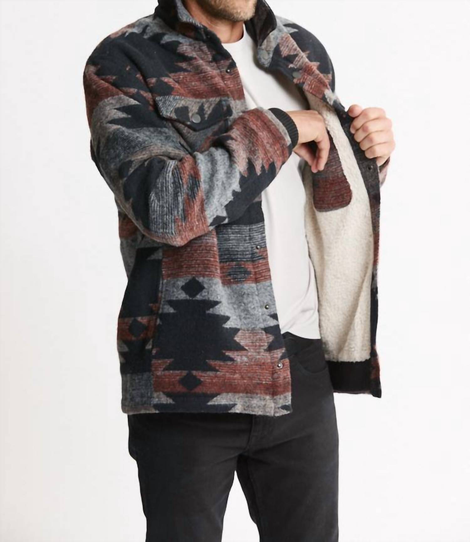 Jachs New York - Sherpa Lined Wool Blend Jacket