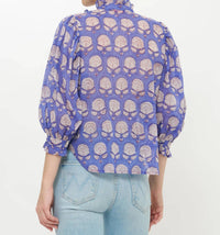 Oliphant - Ruffle Front Button Blouse
